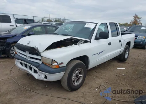 2000 Dodge Dakota Slt/Sport z USA, uszkodzony, nr VIN 1B7GL2AX3YS718767